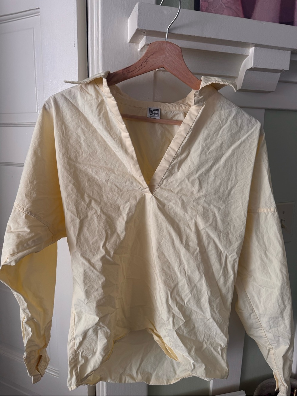 Toteme washed cotton blouse